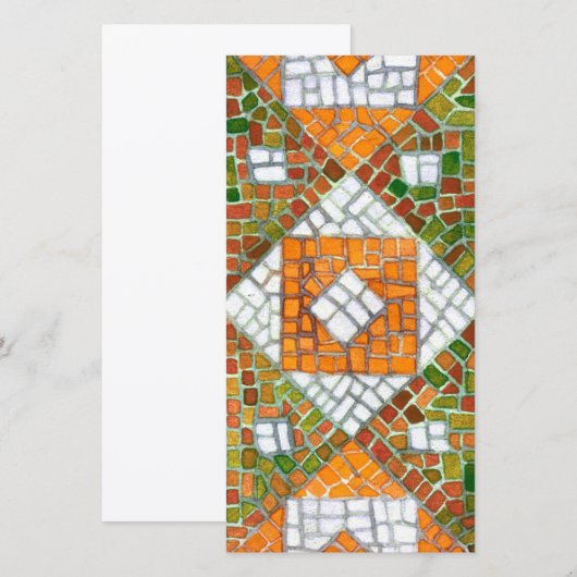 AUTUMN MOSAIC 8x4 Carte plate / Verticale (Devant / Derrière)