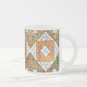 AUTUMN MOSAIC Frosted Glass Mok