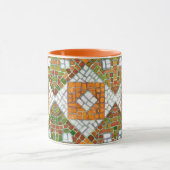 AUTUMN MOSAIC Orange Combo Mug (Centre)