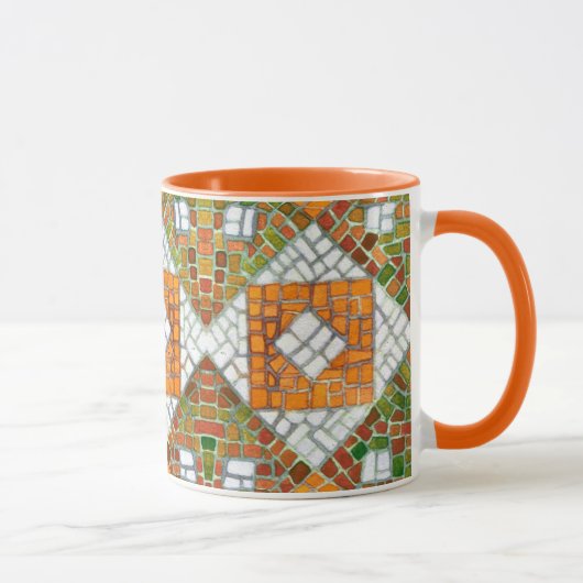 AUTUMN MOSAIC Orange Combo Mug (Droite)
