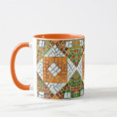 AUTUMN MOSAIC Orange Combo Mug (Gauche)