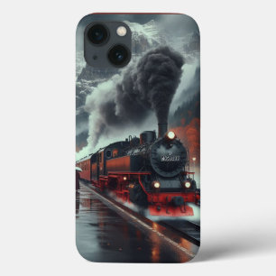 Autumn Mountain Train Journey iPhone 13 Hoesje