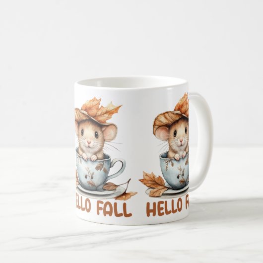 Autumn Mouse Coffee Mug (Devant droit)