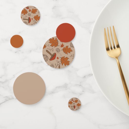 Autumn Mushrooms Confetti (Groep)