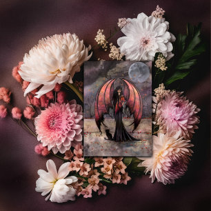 Autumn Mystique Gothic Fantasy Fairy Art Briefkaar Briefkaart