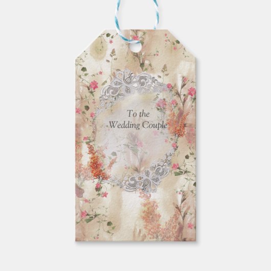 Autumn Neutral-toned Elegant Botanisch thema Cadeaulabel (Voorkant)