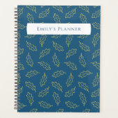 Autumn Oak Planner - blauwgroen/maïs (Voorkant)
