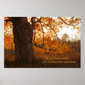 Autumn Oak Poster (Voorkant)