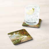 Autumn on a Country Road Drankjes Onderzetter (Rechterzijde)