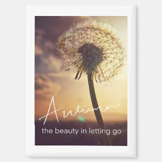 Autumn or Fall Beauty of Letting Go Magnet Magneet