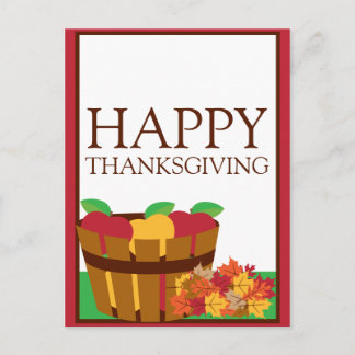 Autumn Orchard Thanksgiving Briefkaart