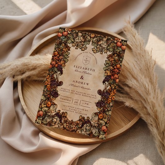 Autumn Orchard Wedding Kaart