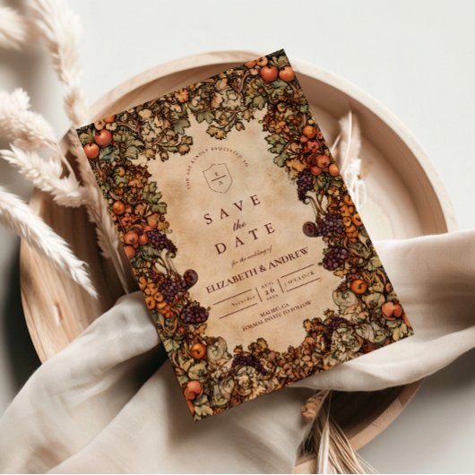 Autumn Orchard Wedding Save The Date