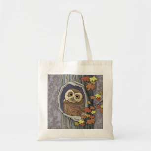Autumn Owl en de Canvas tas van de Kleuren van de 