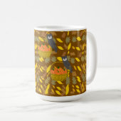 Autumn Owl Pumpkin Pattern Coffee Mug Gift (Devant droit)