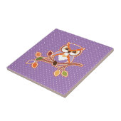 Autumn Owl Tegeltje (Zijkant)