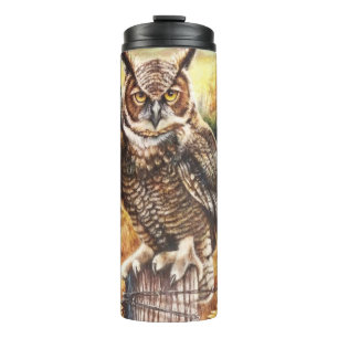 Autumn Owl Thermosbeker