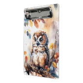 Autumn Owl Waterverf Illustratie Mini Klembord (Angled2)