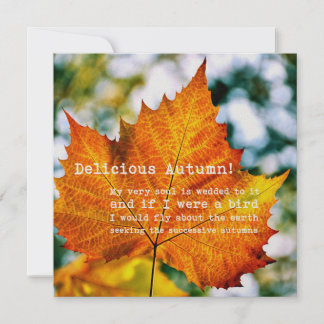 AUTUMN PAINTING 5.25 x 5.25 card Kaart