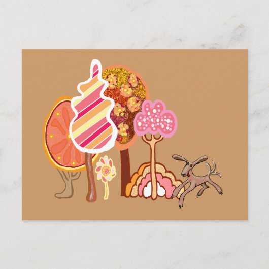 Autumn park briefkaart (Voorkant)