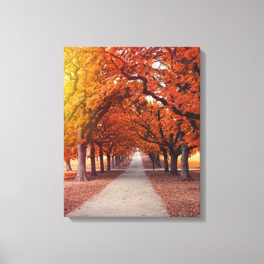 Autumn park canvas afdruk (Voorkant)