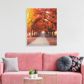 Autumn park canvas afdruk (Insitu (Woonkamer))