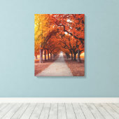Autumn park canvas afdruk (Insitu (Houten vloer))