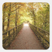 Autumn Path: Keswick Vierkante Sticker (Voorkant)