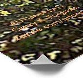 "AUTUMN PATH POSTER" POSTER (Hoek)