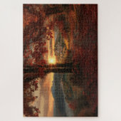 Autumn Path to a Village in Piedmont–Jigsaw Puzzle (Vertical)