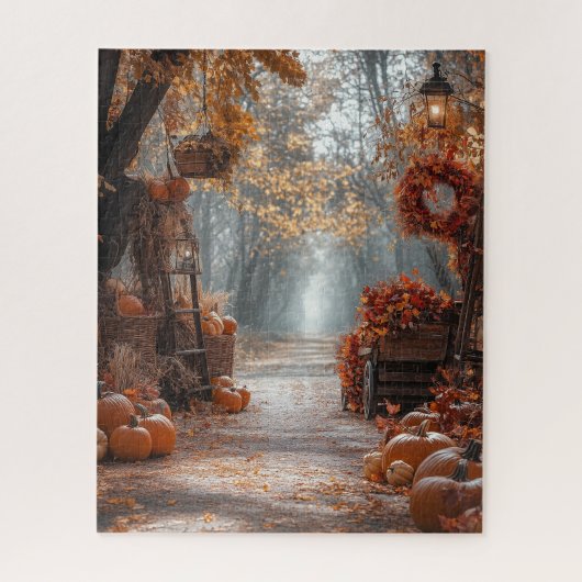 Autumn Pathway-puzzel Legpuzzel (Verticaal)