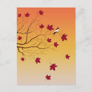 Autumn Perch Post Card Briefkaart