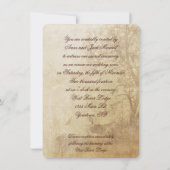 Autumn Pheasant Vow Renewal Kaart (Achterkant)