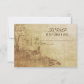 Autumn Pheasant Wedding RSVP Kaartje (Voorkant)