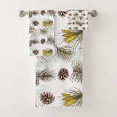 Autumn Pine Cones Bad Handdoek (Insitu)