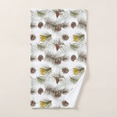 Autumn Pine Cones Bad Handdoek (Handdoek)