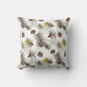Autumn Pine Cones Kussen