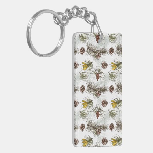 Autumn Pine Cones Sleutelhanger (Voorkant Links)