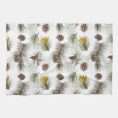 Autumn Pine Cones Theedoek (Horizontaal)