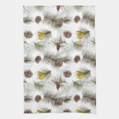 Autumn Pine Cones Theedoek (Verticaal)