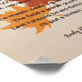 Autumn Poem van Emily Elizabeth Dickinson  Poster (Hoek)