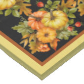 Autumn pomkins en eikenbladeren tafelkleed (Gekanteld)