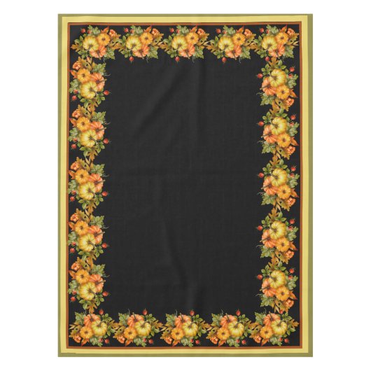 Autumn pomkins en eikenbladeren tafelkleed (Voorkant)