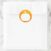 Autumn-pompoenlabel voor design-Sticker Ronde Sticker (Tas)