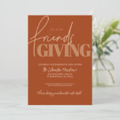 Autumn Pset Friendsgiving Invitation Kaart (Staand voorkant)
