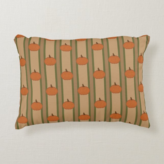 Autumn Pumpkin Accent Kussen (Voorkant)