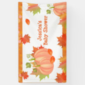 Autumn Pumpkin Baby shower Banner (Verticaal)