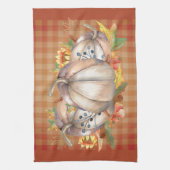 Autumn Pumpkin Bouquet Theedoek (Verticaal)