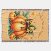 Autumn Pumpkin Deken (Voorkant)