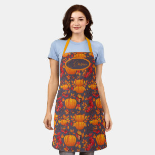 Autumn Pumpkin Gepersonaliseerd Schort